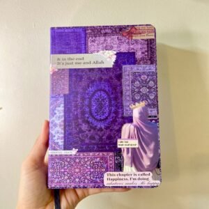 purple islamic art a5 lined journal